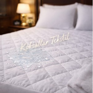 Sıvı Geçirmez Kapitone Alez 180x200 cm %100 Pamuk 57 Tel